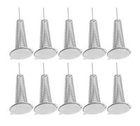 KICHOUSE 50 Piezas 50 Muelles Oscilantes Base Adhesiva, Resortes Pequeños de Metal para Manualidades, Base de Resorte Adhesivo para Juguetes y Decoración de Aula, Kit de 50 Piezas para