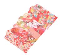 KICHOUSE 50 Unidades Sobres Rojos Japoneses con Diseño Delicado Bolsas de Dinero para Celebración de Año Paquetes para Regalos