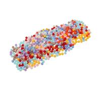 KICHOUSE 500 Piezas Cuentas Acrílicas Redondas de 8mm para Manualidades, Agujero Recto y Uso Versátil, Ideales para Pulseras y Collares en Proyectos Creativos Color Color Aleatorio
