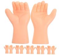 KICHOUSE 6 Pares Manos Pequeñas de Plástico Realistas Accesorios para Muñecas DIY Reemplazos para Manualidades y Figuras de Muñecos