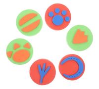 KICHOUSE 6 piezas Sellos de Dibujo EVA Animales Pequeños para Herramientas de Pintura Seguras y Fáciles de Limpiar para Educación Temprana y Creatividad Artística Color Color Aleatorio