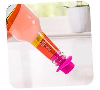 KICHOUSE 6 Piezas Tapones de Silicona para Botellas de Vino de Corchos Coloridos Amarillo Rojo Vino Café Rojo Negro con Protección Reutilizables y Fáciles de Limpiar para Preservar y