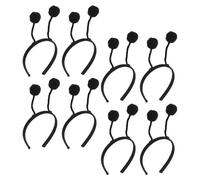 KICHOUSE 8 Piezas Diademas de Fiesta con Bolas Peludas Simulación Tentáculos Adornos para Niñas Decoración Carnaval