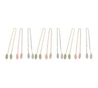 KICHOUSE 9 Piezas Servilletero Correa para El Cuello Clip De Fijación De Servilleta De Cadena Cordón De Servilleta Cadena De Servilletas Aleación De Zinc Cinturón De Máscara Anciano Babero