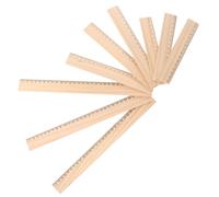 KICHOUSE 9piezas Reglas De Madera Reglas Rectas para Dibujar y Medir para Oficina y Carpintería Suministros De Medición