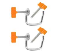 KICHOUSE Abrazadera 2 Pasta de Hierro Máquina y Manual de Pp, Clip de Fijación Seguro Accesorio Juegos para Rodillo para Cocina Doméstica