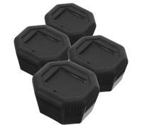 KICHOUSE Accesorios para Mangos de Raquetas de Tenis 4 Piezas Tapones de Agarre Cubierta Trasera para Uso en Competencias y Prácticas