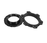 KICHOUSE Adaptador de Freno de Disco para Bicicleta Convertidor de Bloqueo Central Pernos Tornillos Anillo de Bloqueo de Aluminio Ligero Instalación Rápida y Duradera para Ciclismo