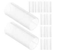 KICHOUSE Adaptador Protector de Batería 3aaa Blanco, Funda Portapilas de Plástico, Tubo Aislante Flexible para Soporte de Batería, Juego de 30 Piezas para Dispositivos Electrónicos
