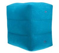 KICHOUSE Almohada para Reposapiés Inflable de PVC Versátil y Acolchada, Accesorio Esencial para Viajes y Oficina, Color Azul, Cómodo Soporte Ajustable
