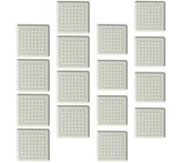 KICHOUSE Almohadillas de Silicona para Patas de Muebles, Resistentes al Desgaste y Autoadhesivas, Cuadradas 4 CM y 3 CM, 16 Unidades, Ideales para Pisos Delicados y Uso en Oficina