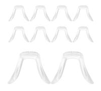 KICHOUSE Almohadillas Nasales de Silicona en Forma de U Antideslizantes 10 Unidades para Uso Prolongado y Soporte Cómodo en Gafas de Seguridad y Actividades Diarias
