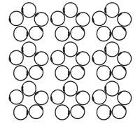 KICHOUSE Anillas Metálicas para Hojas Sueltas 25 MM Anillos Circulares Negros 50 Piezas Clips para Encuadernar Tarjetas y Cuadernos Organizador de Fichas para Oficina y Estudio