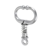 KICHOUSE Anillo Nasal de Acero Inoxidable para Transporte de Ganado Diseño Seguro y Acero Reforzado, Herramienta Práctica para Manejo de Ganado Bovino en Granjas