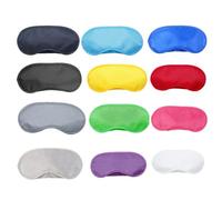 KICHOUSE Antifaz para Dormir de Poliéster Ligero y Lavable 2 Correas Elásticas, 25 Piezas Multicolores para Hombres y Mujeres en Casa y Tren