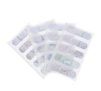 KICHOUSE Apósito Adhesivo Diseño de Purpurina para Heridas Pequeñas y Articulaciones, Paquete Independiente de 20 Piezas, Estilo Infantil y Adhesión Fuerte