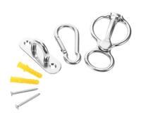 KICHOUSE Arnés De Caballo De Acero Inoxidable Clip para Accesorios De Caballo Tachuela De Caballo De Hobby Anillo De Corbata De Caballo con Perno De Ojo Equipo De Caballo Tachuelas Plata