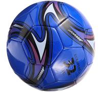 KICHOUSE Balón de Fútbol para Talla 5 Balón de Fútbol de PVC Resistente para Exteriores Tamaño Estándar para Escuela y Competición Color Azul Tornado 2.7