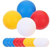 KICHOUSE Balones de Entrenamiento de Golf Huecas sin Agujeros 16 Unidades 4 Colores de Plástico PP Seguro para Práctica Interior y Exterior Mejora Precisión y Fuerza Aptas