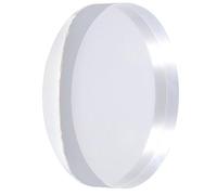 KICHOUSE Base de Acrílico Transparente Redonda 8x2 Cm para Almacenamiento de Cosméticos y Joyas, Soporte de Exhibición Artesanal para Escritorio y Decoración del Hogar