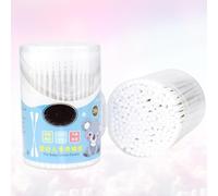 KICHOUSE Bastoncillos de Algodón 2 Cajas de 400 Piezas con Punta Doble Espiral Algodón y Papel Blanco Resistentes y Económicos para Limpieza Facial y Manualidades