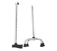 KICHOUSE Bastones para Caminar Base Plana de Cuatro Puntas para Mayor Estabilidad Muletas Ajustables para Personas Movilidad Reducida y Senderismo