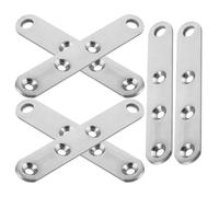 KICHOUSE Bisagra de Puerta Oculta Estructura de Eje Arriba y Abajo de Acero Inoxidable 6piezas Accesorio Resistente y Fácil de Desmontar para Muebles y Armarios