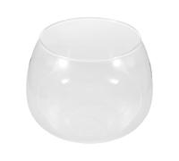 KICHOUSE Bol de Cristal Transparente con Forma de Loto, jarrón Redondo Tipo pecera, Maceta hidropónica de 15 cm para forzar bulbos de nenúfar, contenedor para Flores de Narciso, Centro de Mesa.