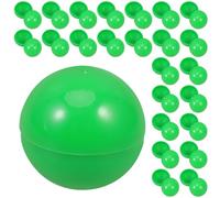 KICHOUSE Bolas de Rifa de Plástico sin Costuras 3 Cm Verdes, 50 Unidades para Juegos de Fiesta, Sorteo y Actividades Recreativas, Accesorios Ligeros y Reutilizables para Eventos