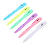 KICHOUSE Bolígrafo con Cronómetro Digital para Exámenes Bolígrafo de Punta Fina con Hora Integrada 6 Colores de Tinta Azul 6 Unidades para Estudiantes y Oficina Papelería Escolar