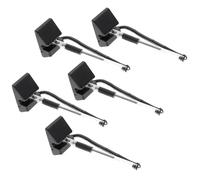 KICHOUSE Bolígrafos de Mostrador Adhesivos 5 Pcs Bolígrafos de Gel Negros 05 MM Base Antirrobo para Oficina para Recepción y Escritorio