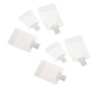 KICHOUSE Bolsa de Viaje Transparente para Loción Boquilla de Succión, 18 Unidades (30ml, 50ml, 100ml, 6 Piezas Cada Tamaño), Práctica y Portátil para Cosméticos y Cuidado Personal