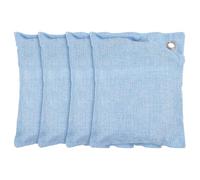 KICHOUSE Bolsa Purificadora de Aire Carbón Activo de Bambú 4piezas para Eliminar Olores y Humedad en Hogar y Coche Tela de Lino y No Tejido