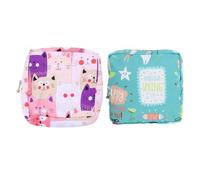 KICHOUSE Bolsas Portátiles para Guardar Compresas Higiénicas 2 Piezas Impermeables Tamaño Compacto Material Resistente Ideales para Viajes y Uso Diario