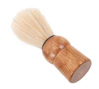 KICHOUSE Brocha de Afeitar Vintage para Barba, Cepillo con Mango de Madera y Cerdas de Pelo de Jabalí, Tamaño Pequeño para Viaje, Herramienta de Afeitado y Cuidado Masculino, Cepillo