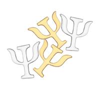 KICHOUSE Broche de Aleación Vintage Símbolo de Psicología para Ropa, Diseño Novedoso que Sujeta Firmemente, Paquete de 4 Piezas Adecuado para Obsequio a Hijas y Novias