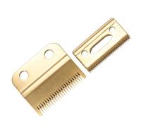 KICHOUSE Cabezal de Desbrozadora de Metal Dorado para Hombre, Portátil y Fácil de Usar, 2 Piezas para Peluquerías y Barberías