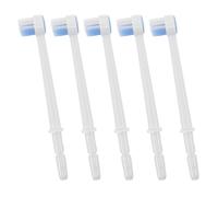 KICHOUSE Cabezales Intercambiables para Irrigador Bucal Redondos 5 Unidades Repuesto de Cabezales de Hilo Dental Compatibles Limpieza Interdental Higiene Bucal Viaje