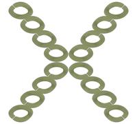 KICHOUSE Cadenas de Plástico Autoadherentes y Material Resistente 50 Piezas Diseño Elegante que No se Rompe Fácilmente para DIY Necklaces y Cadenas de Máscara