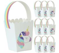 KICHOUSE Caja de 25 Piezas para Dulces de Unicornio Ligera de Papel, Adecuado para Fiesta Nupcial o Cumpleaños, para Guardar Pequeños Objetos Diseño Divertido