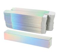 KICHOUSE Cajas para Envolver Lápiz Labial de Papel Aluminio 20x120 Mm, 50 Unidades, Estuche para Brillo de Labios Vacío, Embalaje para Tubos de Maquillaje, Uso en Almacenamiento y Obsequio
