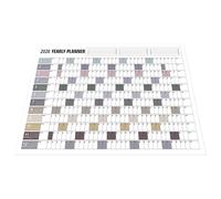 KICHOUSE Calendario Anual de Pared 2026 Grande Póster Planificador Mensual de Papel Resistente Calendario Familiar Oficina Diseño Minimalista para Organización Doméstica y Escolar