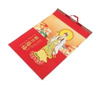 KICHOUSE Calendario Lunar Chino 2026 Colgante de Pared, Calendario Diario del Año del Caballo con Decoración Tradicional de Arte Chino para Sala de Estar, Planificación Mensual y Fechas del