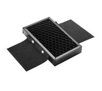 KICHOUSE Capucha para Linterna Rejilla de Panal Metálica Negra para Flash de Cámara Instalación Sencilla y Cierre de Gancho y Bucle, Accesorio Portátil para Fotografía