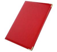 KICHOUSE Carpeta Organizadora de Documentos Anillas Roja para Recetas y Materiales de Clase, Adecuado para Planificar y Organizar Papeles Diarios
