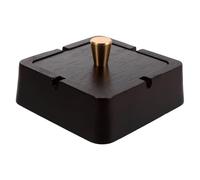 KICHOUSE Cenicero de Madera Resistente y Versátil para Fumar en Interiores con Tapa Diseño Clásico Chino Adecuado para Hogar y Áreas de Reunión