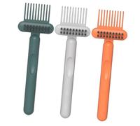 KICHOUSE Cepillo Limpiador de Peines para Cabello, 3 Unidades Multicolor, Herramienta Quitapelusas Ergonómica y Ligera para Uso en Salón y Hogar, Limpiador de Pinceles Color Aleatorio