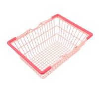KICHOUSE Cesta Diseño Multiusos de Almacenamiento Rosa de Aleación y Confiable para Organizar Cosméticos para Maquillaje y Supermercado y