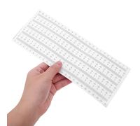 KICHOUSE Cinta Métrica Adhesiva Autoadhesiva 50 Unidades 0-25 CM Blanco con Texto Negro Regla Adhesiva para Banco de Trabajo Medición Precisa para Carpintería Bricolaje y Dibujo Técnico