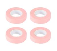 KICHOUSE Cintas para Injerto de Pestañas Rosa de Tela No Tejida, Diseño Microporoso Cómodo para Uso en Casa y Salón de Belleza, Pack de 4 Rollos